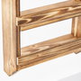Aberto Design Estantería de madera con gancho para colgar 58x29x10 cm